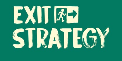 Exit Strategy Font Poster 1