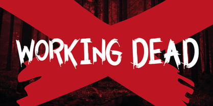 Working Dead Font Poster 1