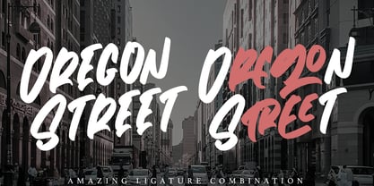 Oregon Street Font Poster 2