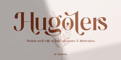 Hugolers Stylish Modern Font Poster 1