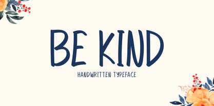 Be Kind Font Poster 1