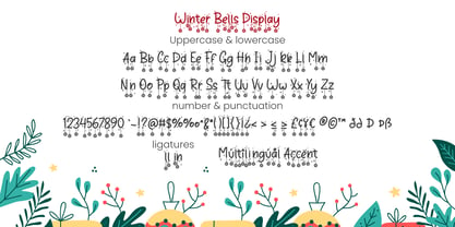 Winter Bells Font Poster 7