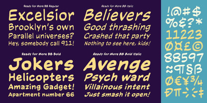 Ready for More BB Font Poster 5