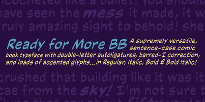 Ready for More BB Font Poster 3