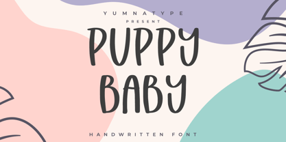 Puppy Baby Font Poster 1