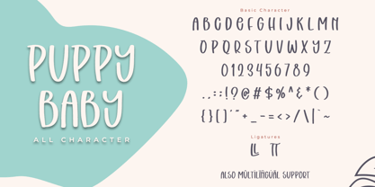 Puppy Baby Font Poster 6