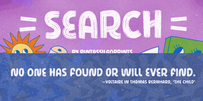 Search Font Poster 1