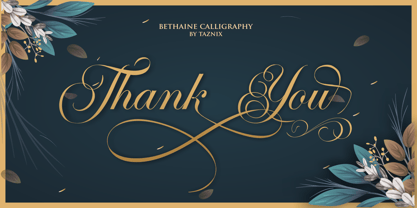 Bethaine Font Poster 15