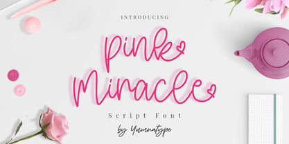 Pink Miracle Font Poster 1