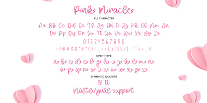 Pink Miracle Font Poster 2