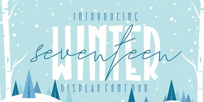 Seventeen Winter Font Poster 1