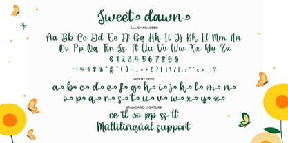 Sweet Dawn Font Poster 2