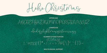 Hoho Christmas Font Poster 5