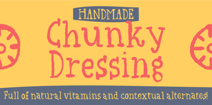 Chunky Dressing Font Poster 1