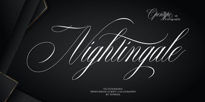 Nightingale Font Poster 1
