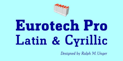 Eurotech Pro Font Poster 1