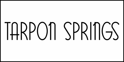 Tarpon Springs JNL Font Poster 2