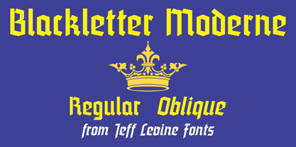 Blackletter Moderne JNL Font Poster 1