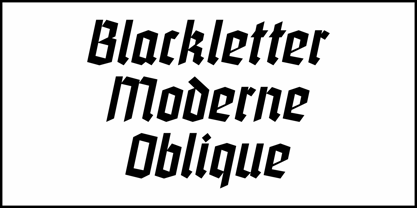 Blackletter Moderne JNL Fuente Póster 4