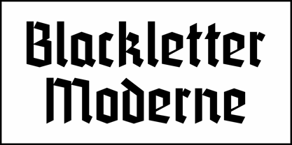 Blackletter Moderne JNL Font Poster 2