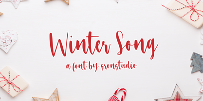 Winter Song Font Poster 1