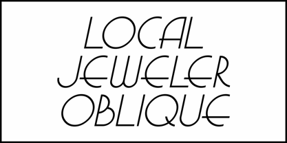 Local Jeweler JNL Font Poster 4