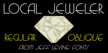 Local Jeweler JNL Font Poster 1