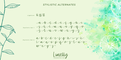 Limelly Font Poster 8