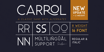 Carrol Font Poster 4