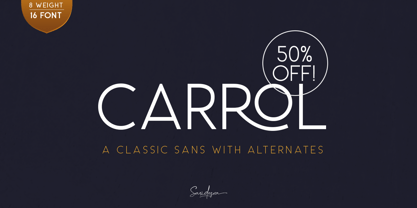 Carrol Font Poster 1