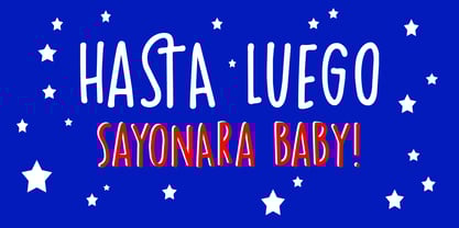 Hasta Luego Font Poster 1