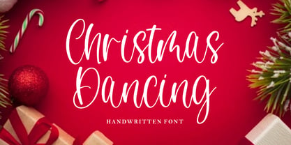 Christmas Dancing Font Poster 1