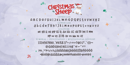 Christmas Sheep Font Poster 8