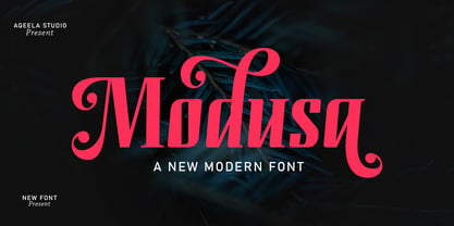 Modusa Font Poster 1