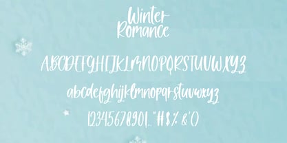 Winter Romance Font Poster 9