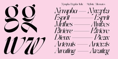 Nympha Font Poster 9