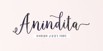 Anindita Script Font Poster 1