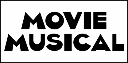 Movie Musical JNL Font Poster 2
