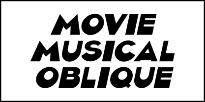 Movie Musical JNL Font Poster 4