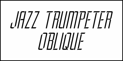 Jazz Trumpeter JNL Font Poster 4