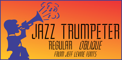 Jazz Trumpeter JNL Font Poster 1