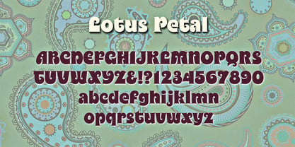 Lotus Petal Font Poster 3