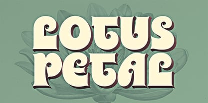 Lotus Petal Font Poster 1