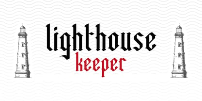 Lighthouse Keeper Font Poster 11