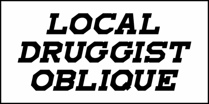 Local Druggist JNL Font Poster 4