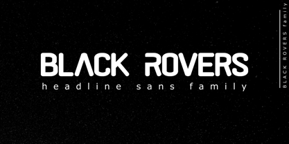 Black Rovers Font Poster 1