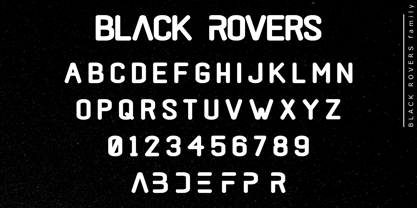 Black Rovers Font Poster 3