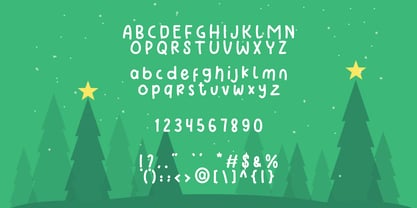 Christmas Tree Font Poster 5
