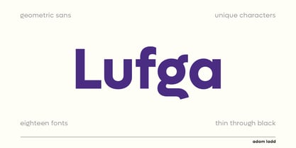 Lufga Font Poster 1