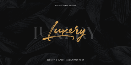 Luxery Font Poster 1